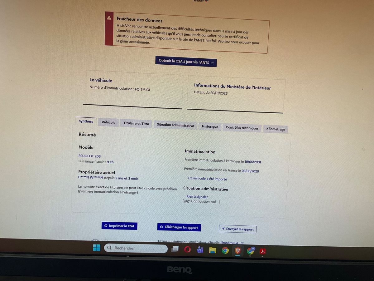 Peugeot 206 d'occasion