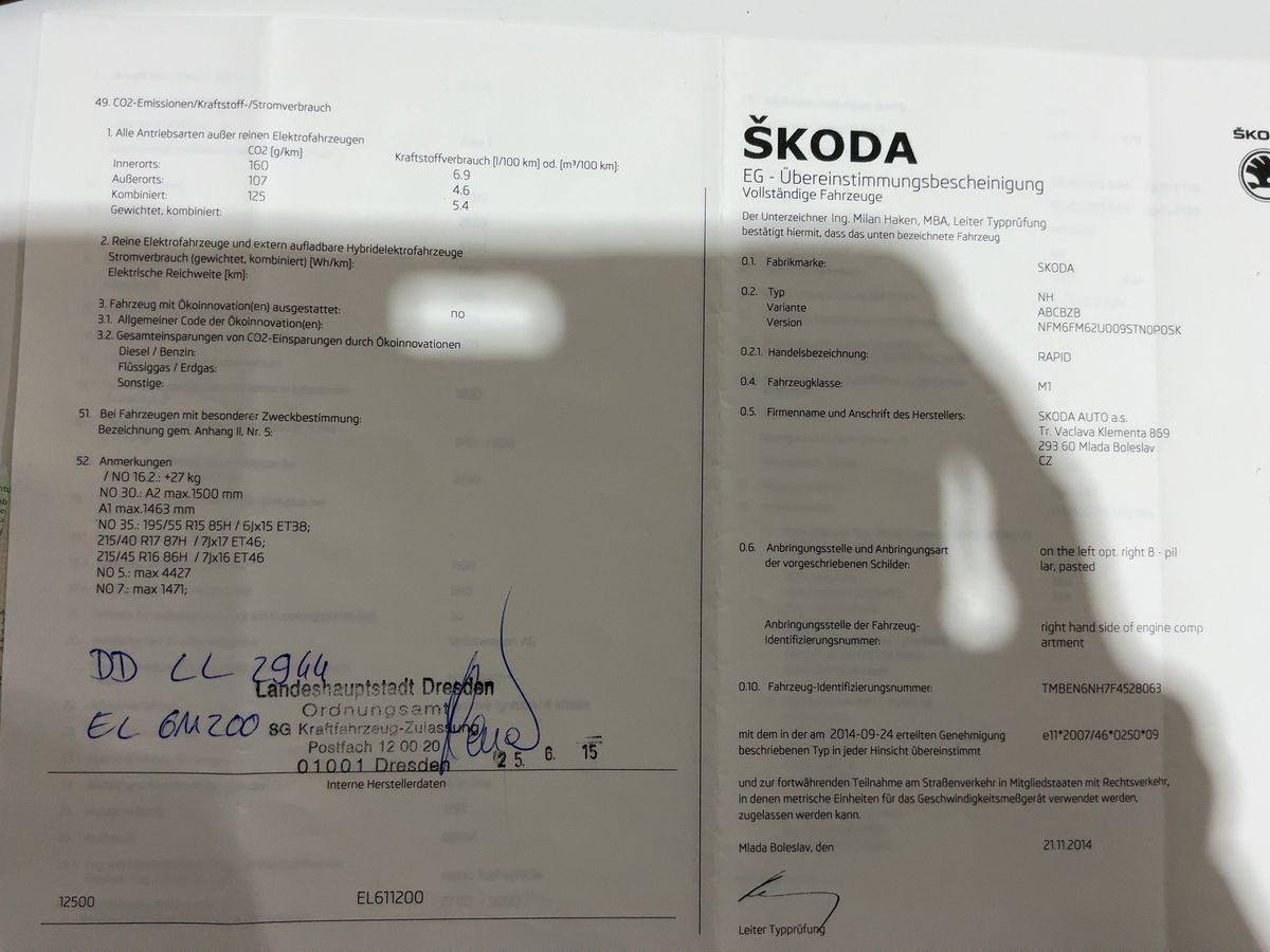 Skoda Rapid Spaceback 1.2 TSI StylePlus