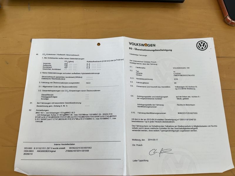 Volkswagen Eos 1.4 TSI Cup — zdjęcie 16