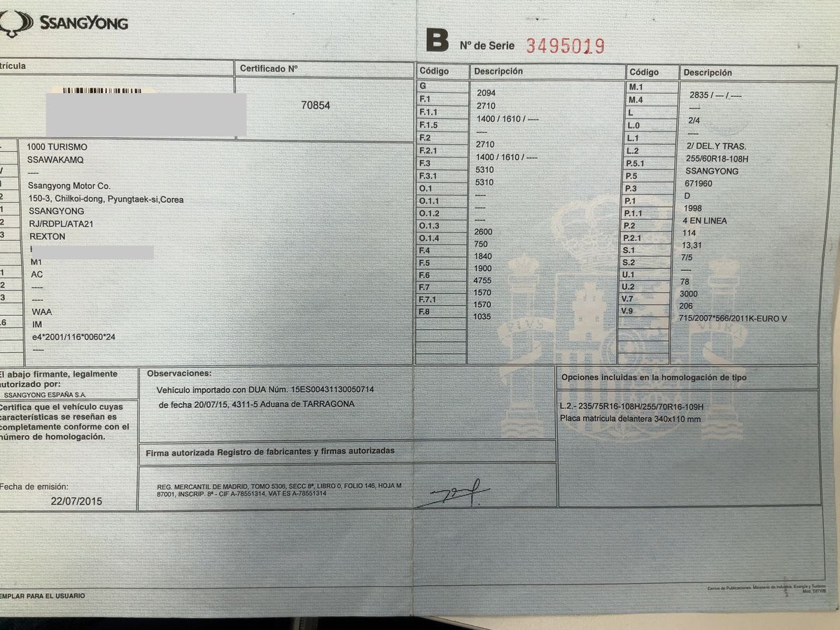 Ssangyong Rexton d'occasion