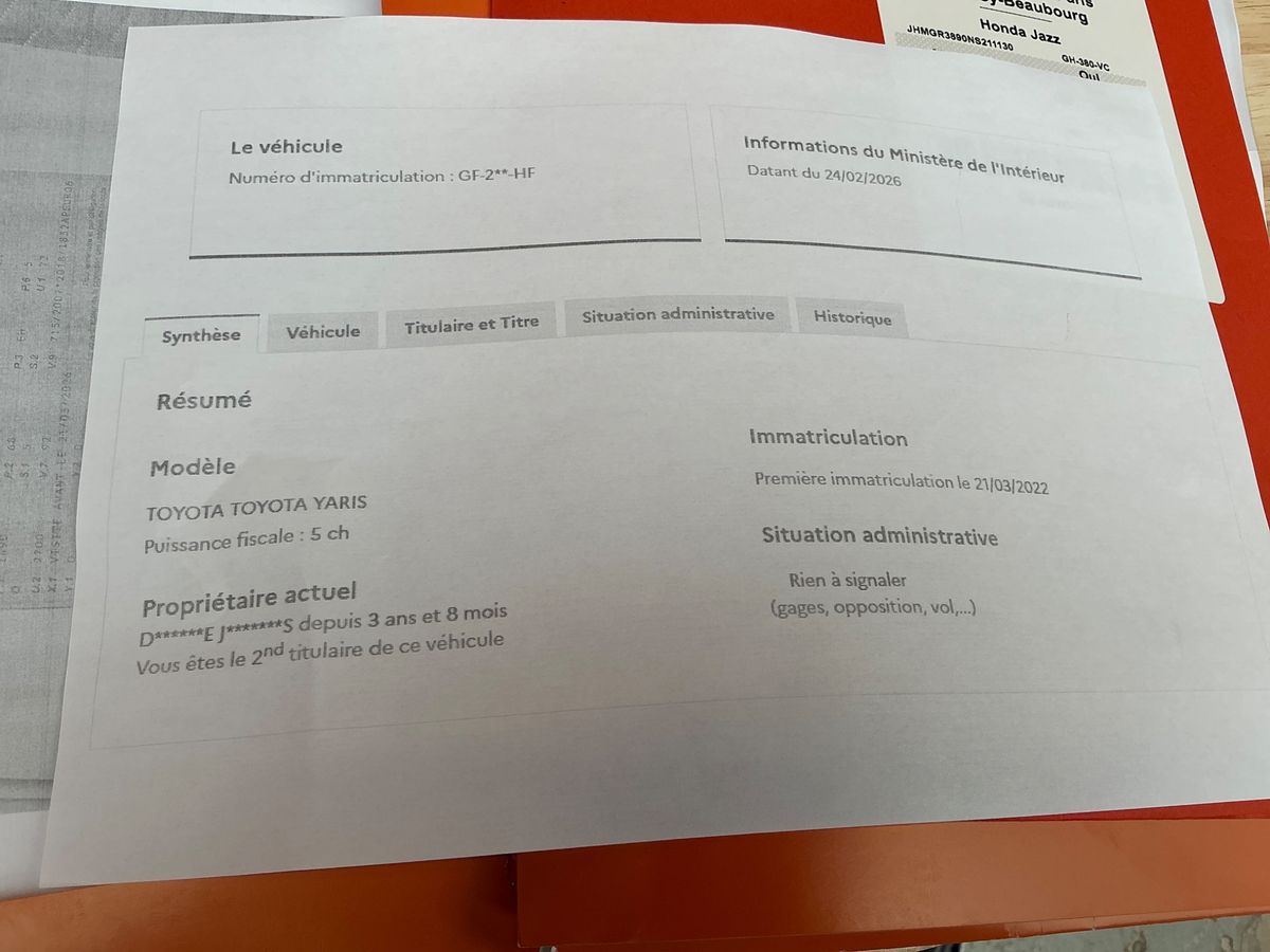 Toyota Yaris d'occasion