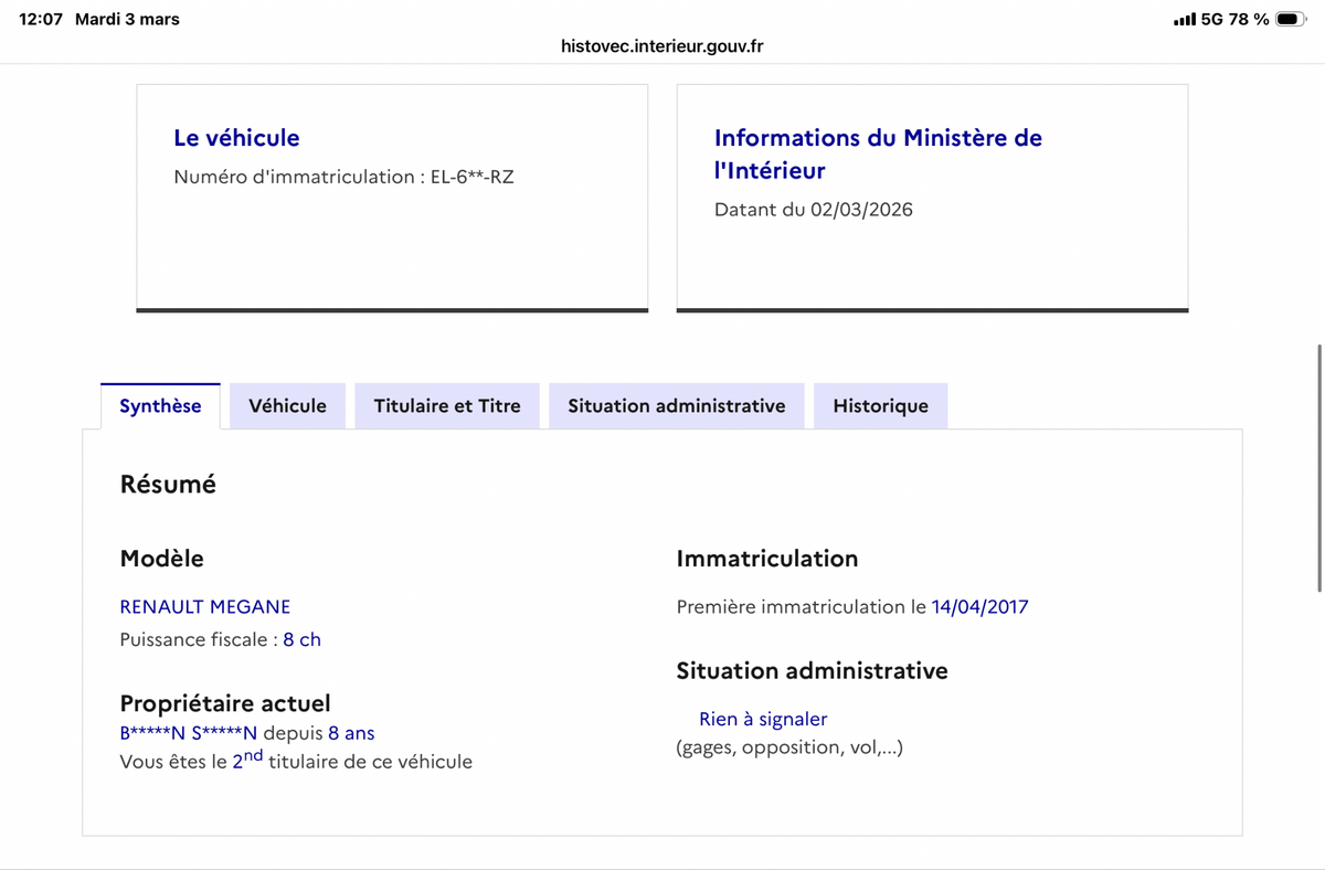 Renault Megane d'occasion