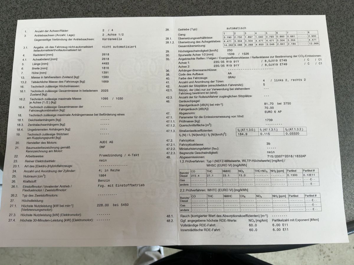 Audi S3 2.0 TFSI quattro