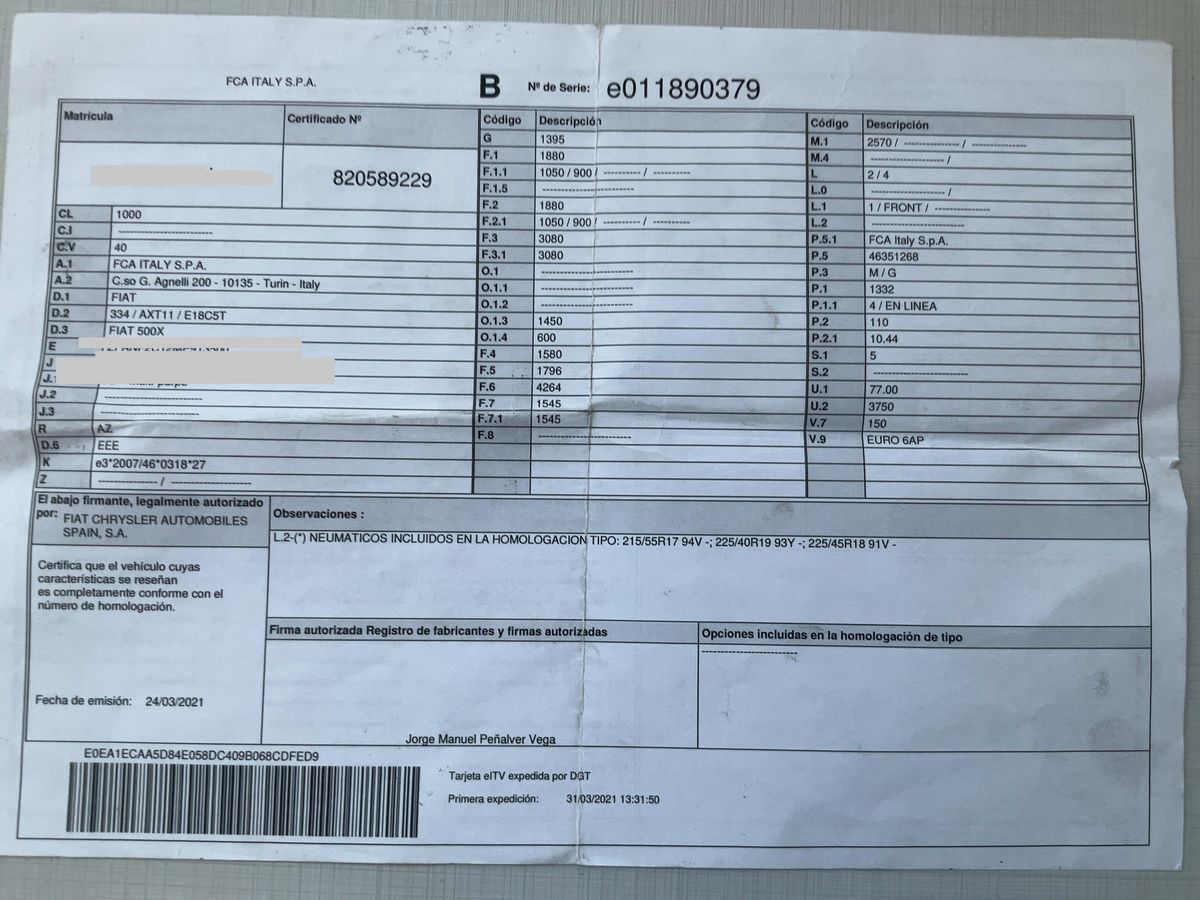 Fiat 500X d'occasion