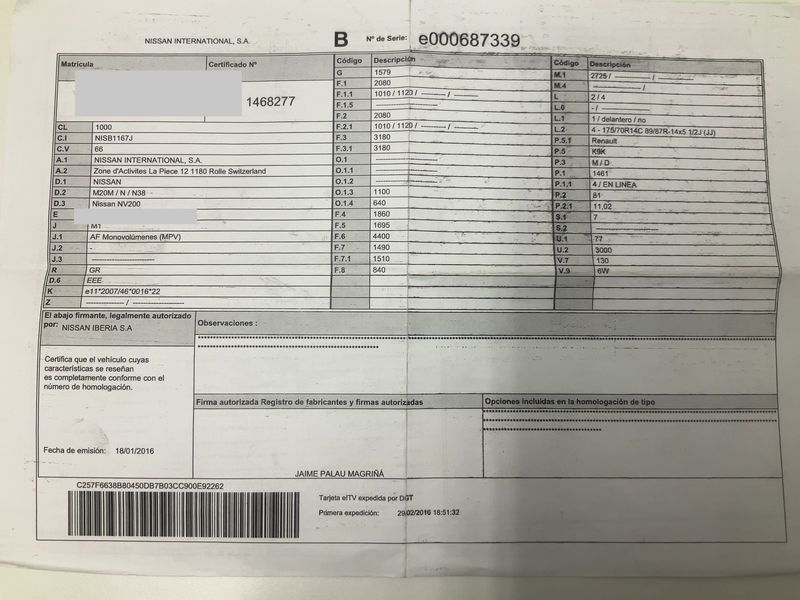 Nissan NV200 Evalia 1.5 dCi Comfort — zdjęcie 16