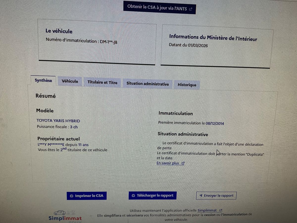 Toyota Yaris d'occasion