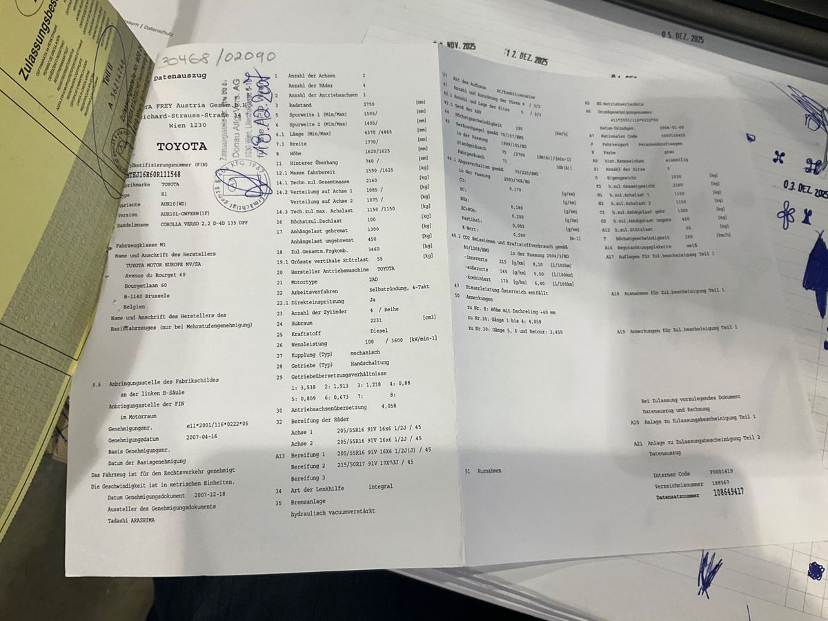 Toyota Corolla Verso 2.2 D-4D Sol