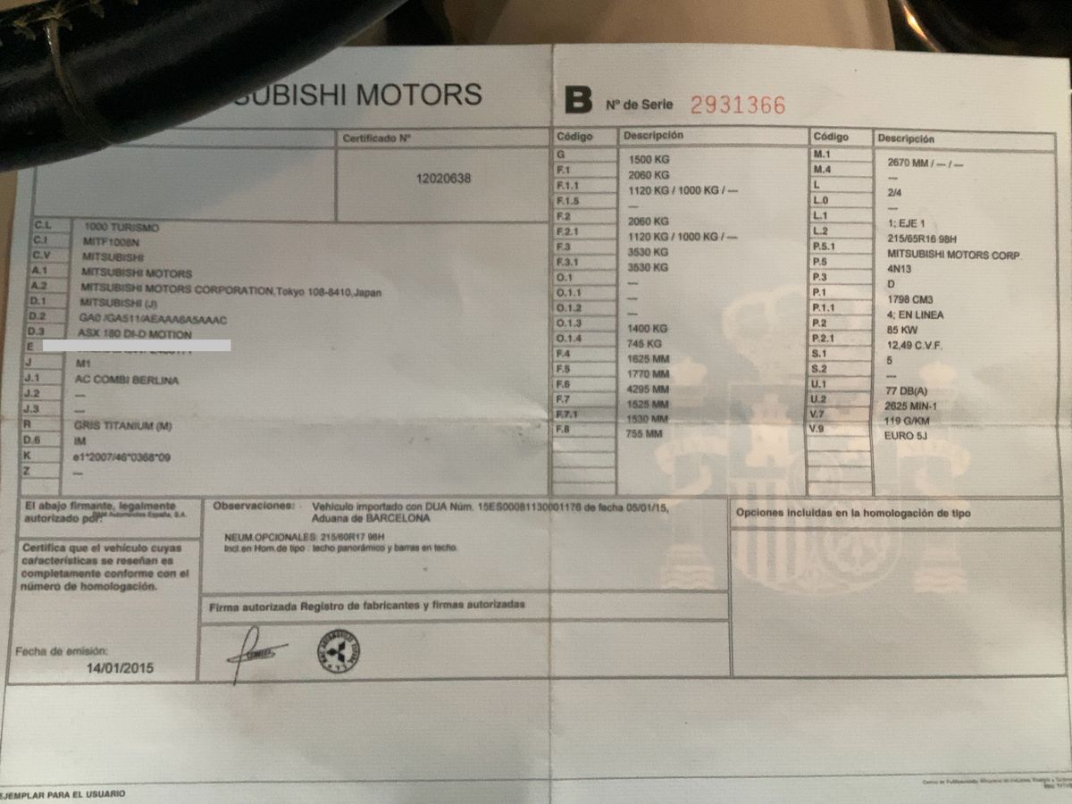 Mitsubishi ASX d'occasion