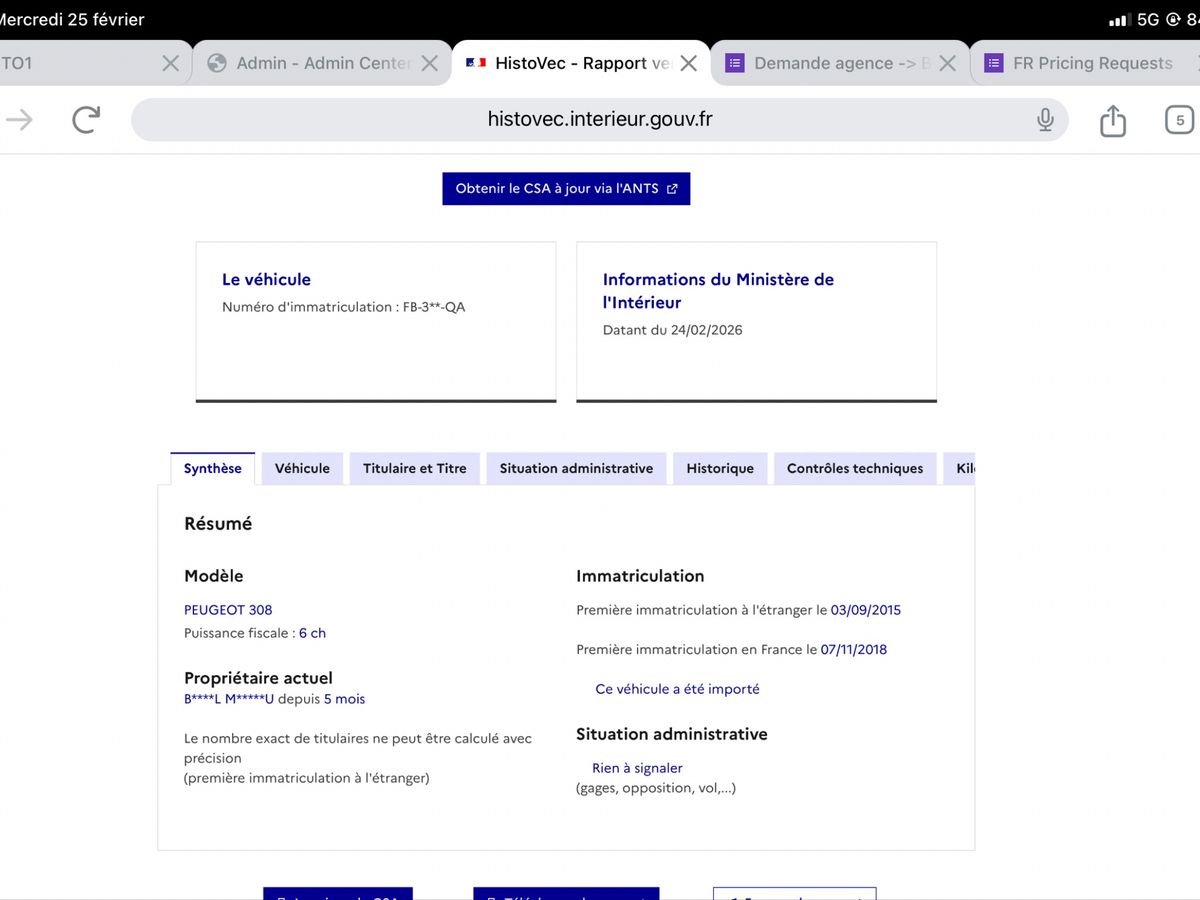 Peugeot 308 d'occasion