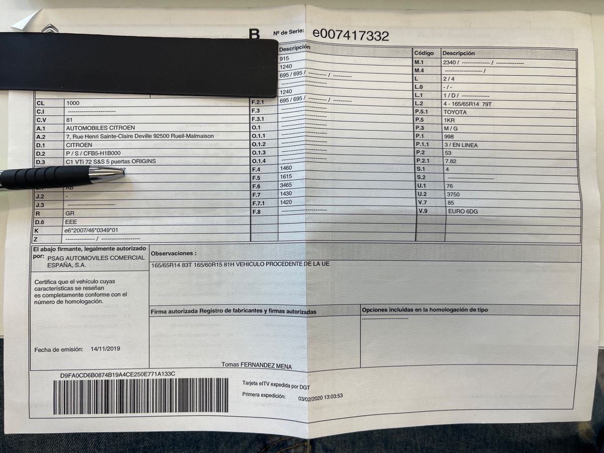 Citroen C1 1.0 VTi Origins