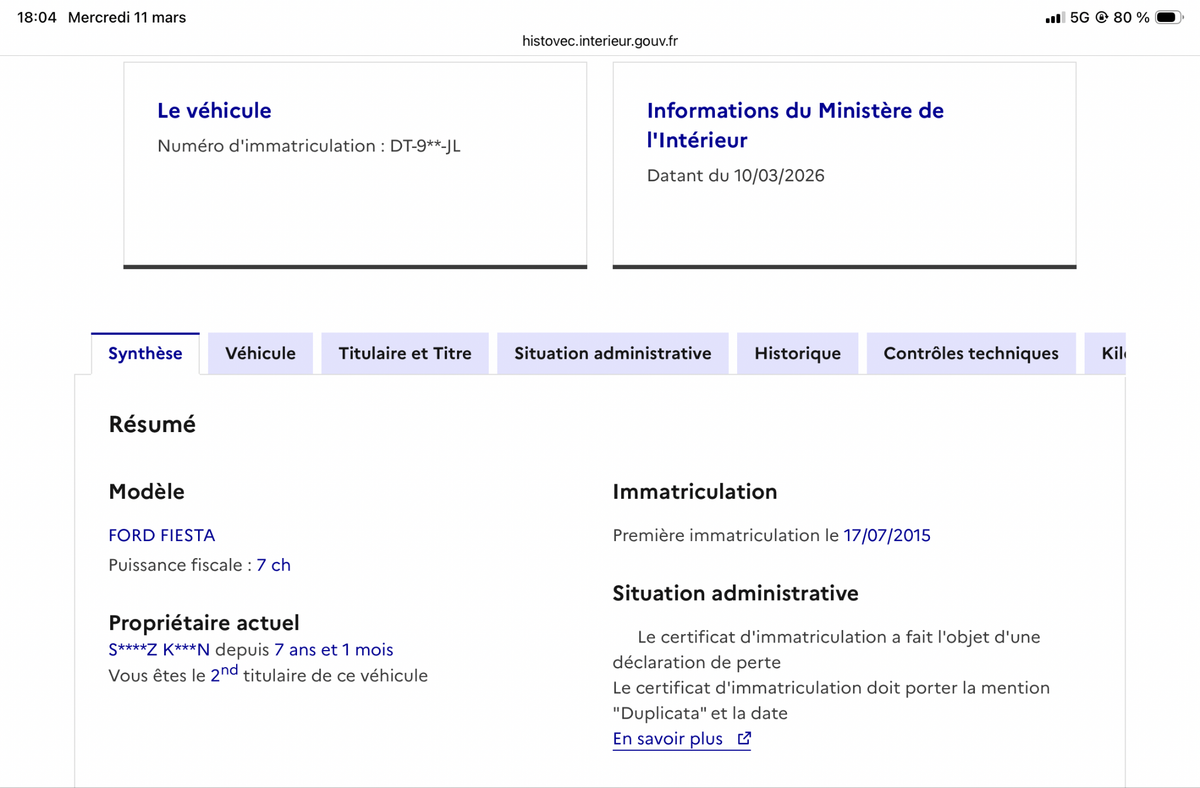 Ford Fiesta d'occasion