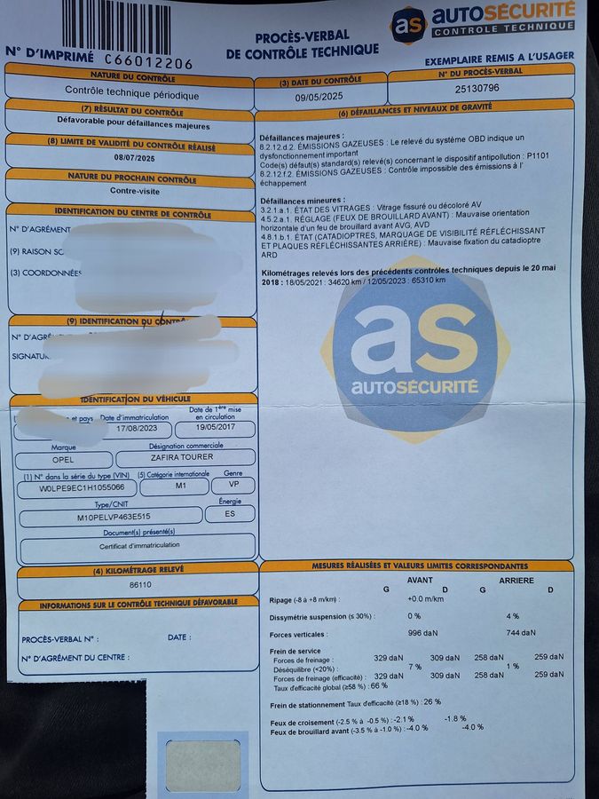 Opel Zafira d'occasion