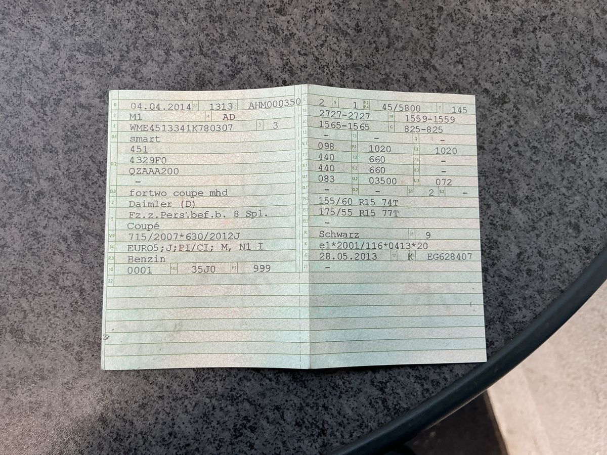 Smart fortwo 1.0 Micro Hybrid Drive pure