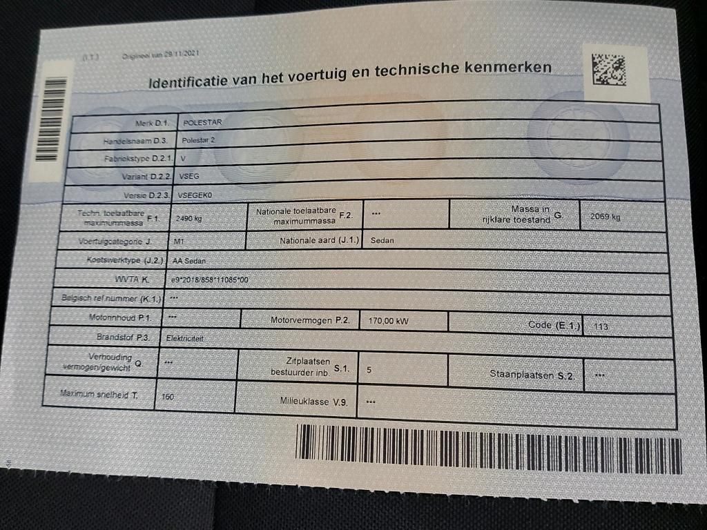 Polestar 2 d'occasion