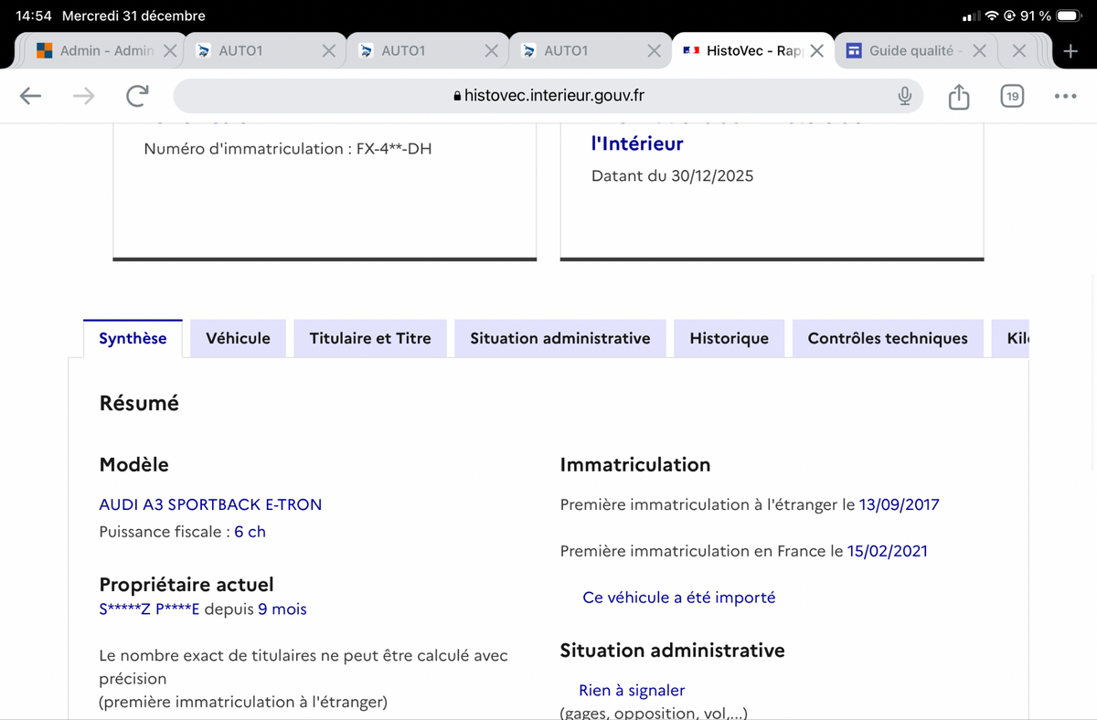 Audi A3 d'occasion