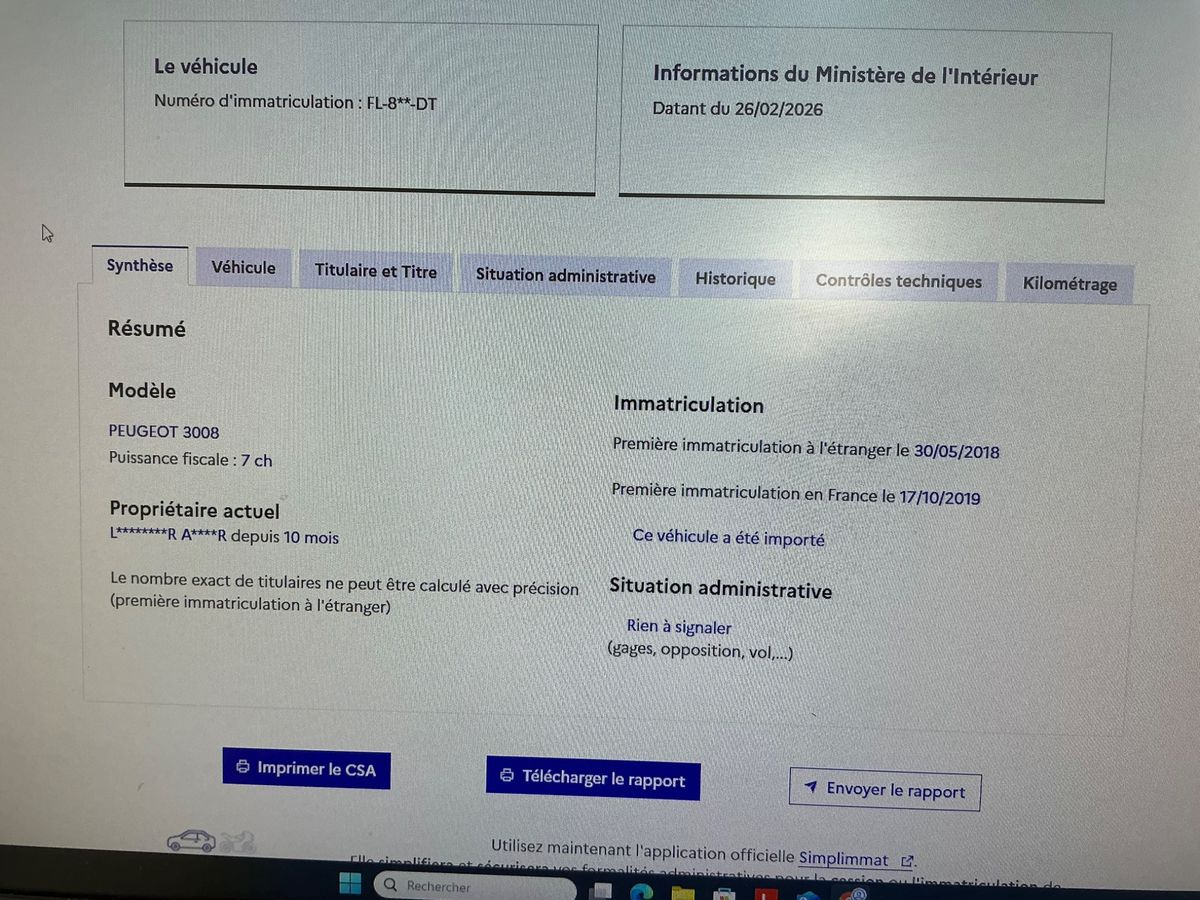 Peugeot 3008 d'occasion