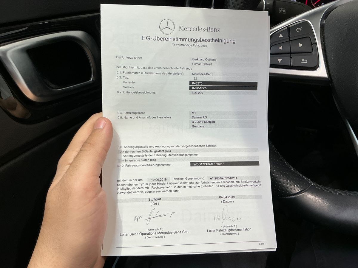 Mercedes-Benz SLC-Klasse d'occasion