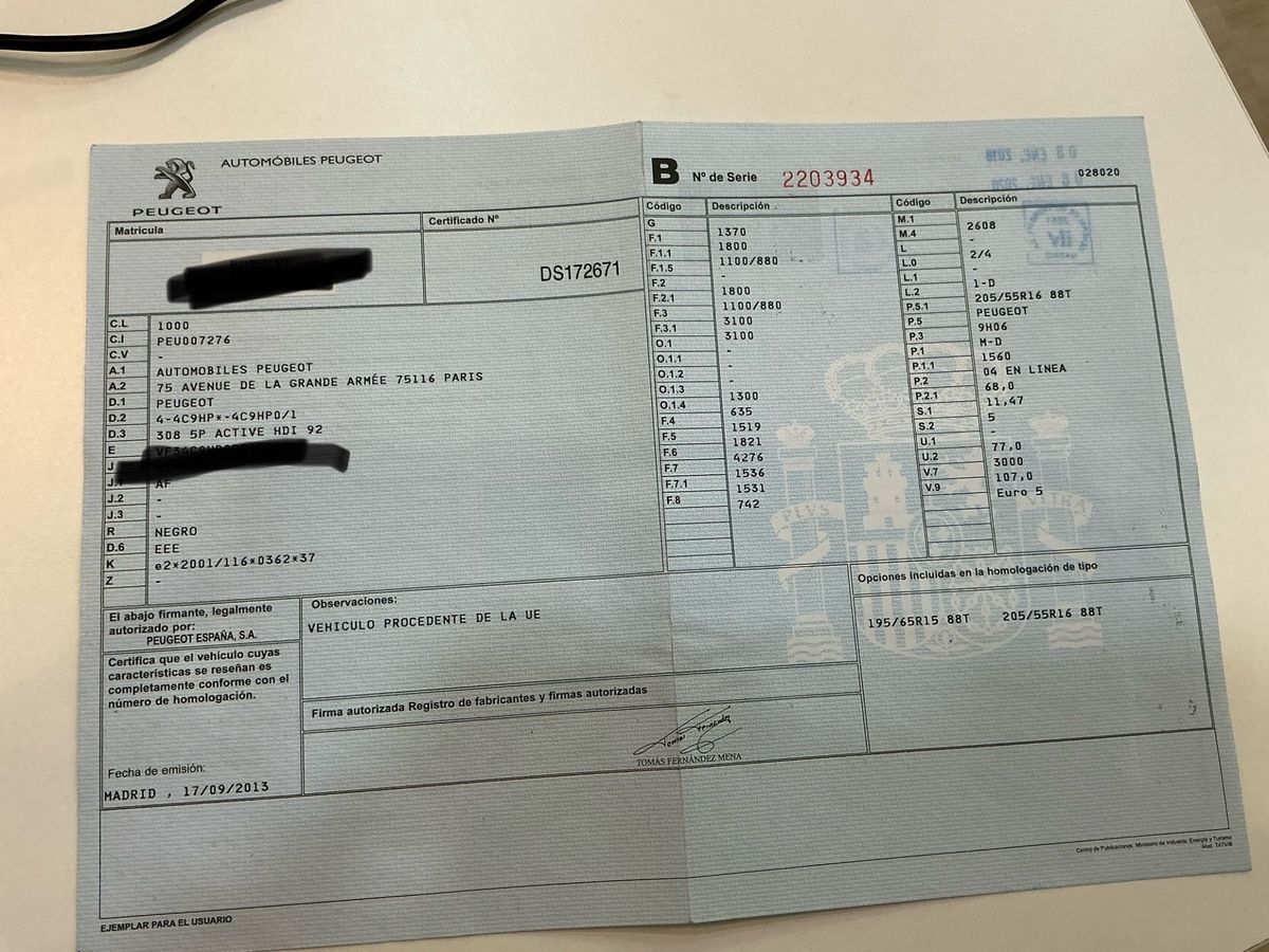 Peugeot 308 1.6 HDi Active