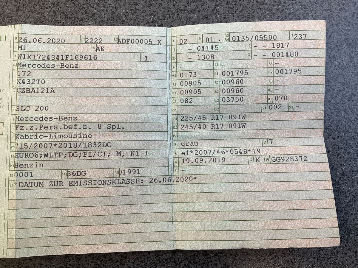 Mercedes-Benz SLC-Klasse d'occasion