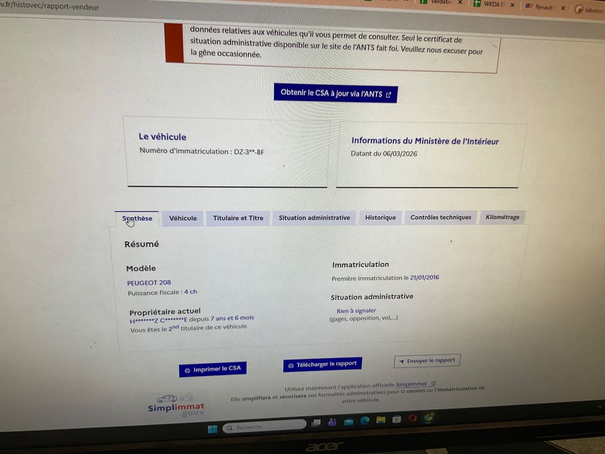 Peugeot 208 d'occasion