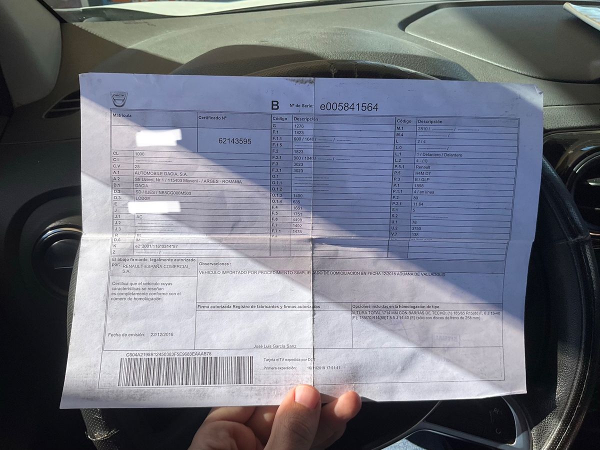 Dacia Lodgy d'occasion