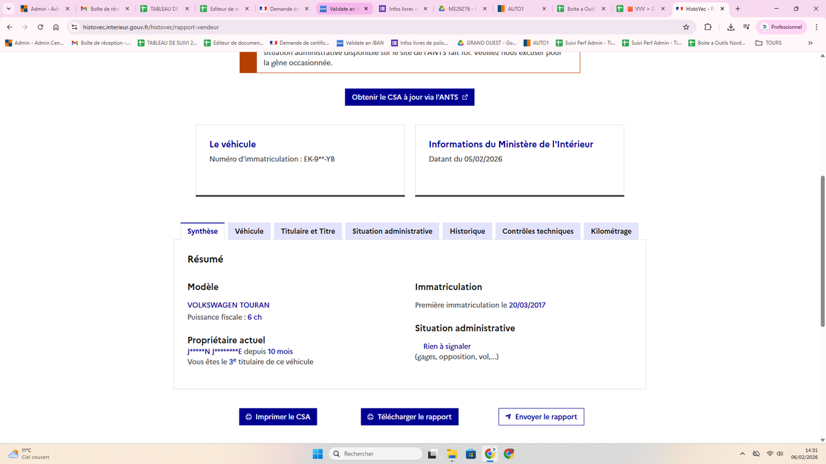 Volkswagen Touran d'occasion