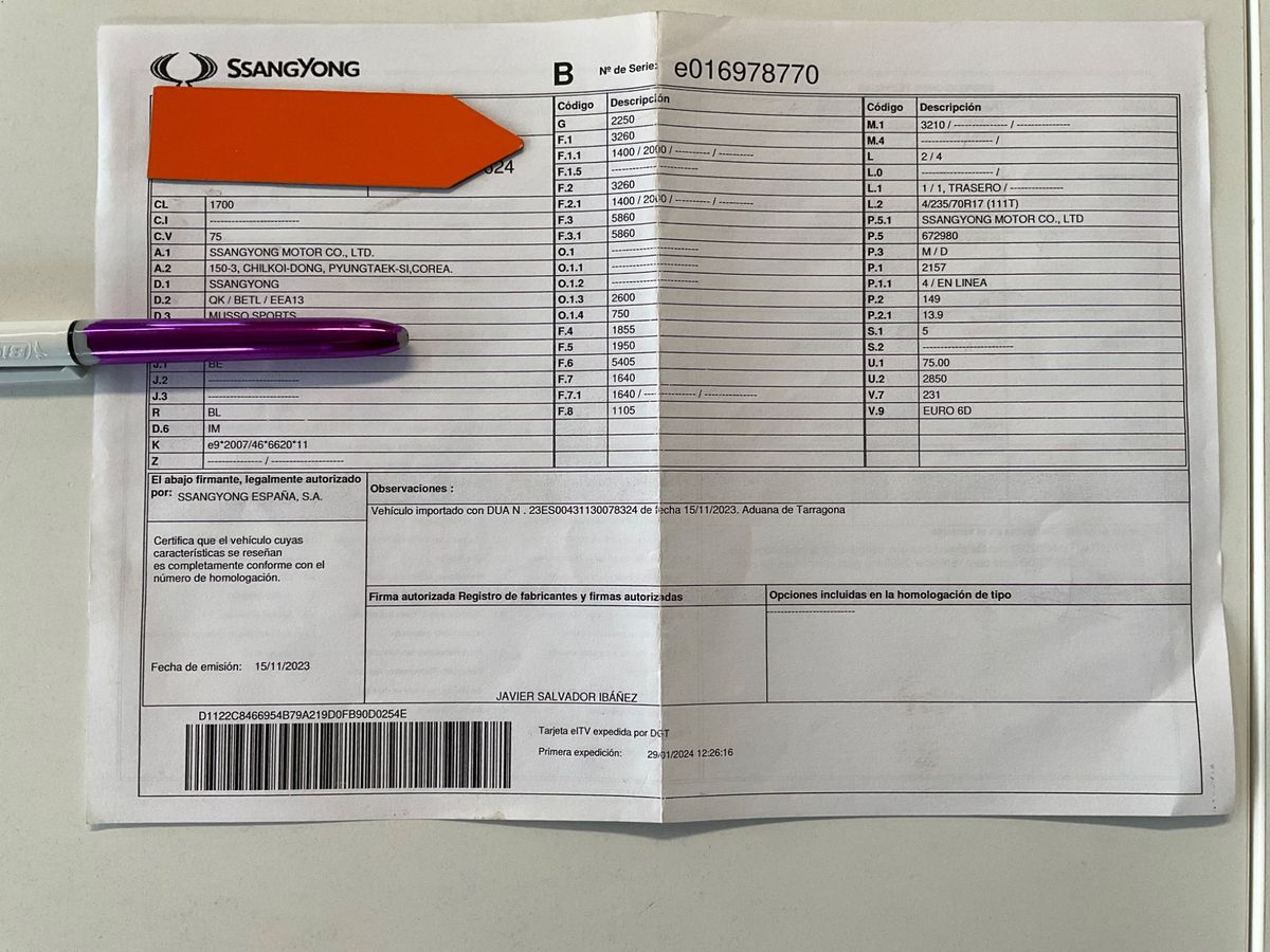 Ssangyong Musso d'occasion