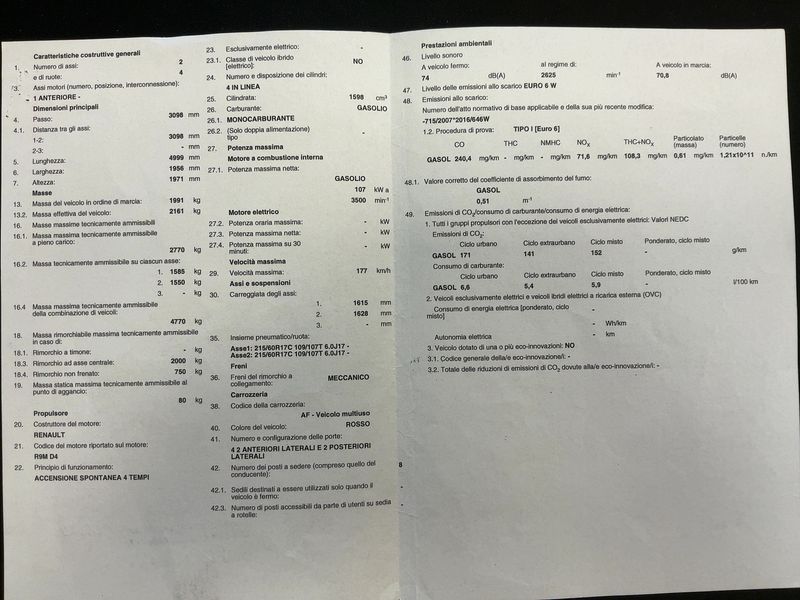 Fiat Talento 1.6 TwinTurbo Diesel Ecojet L1H1 1,2t Family — zdjęcie 16