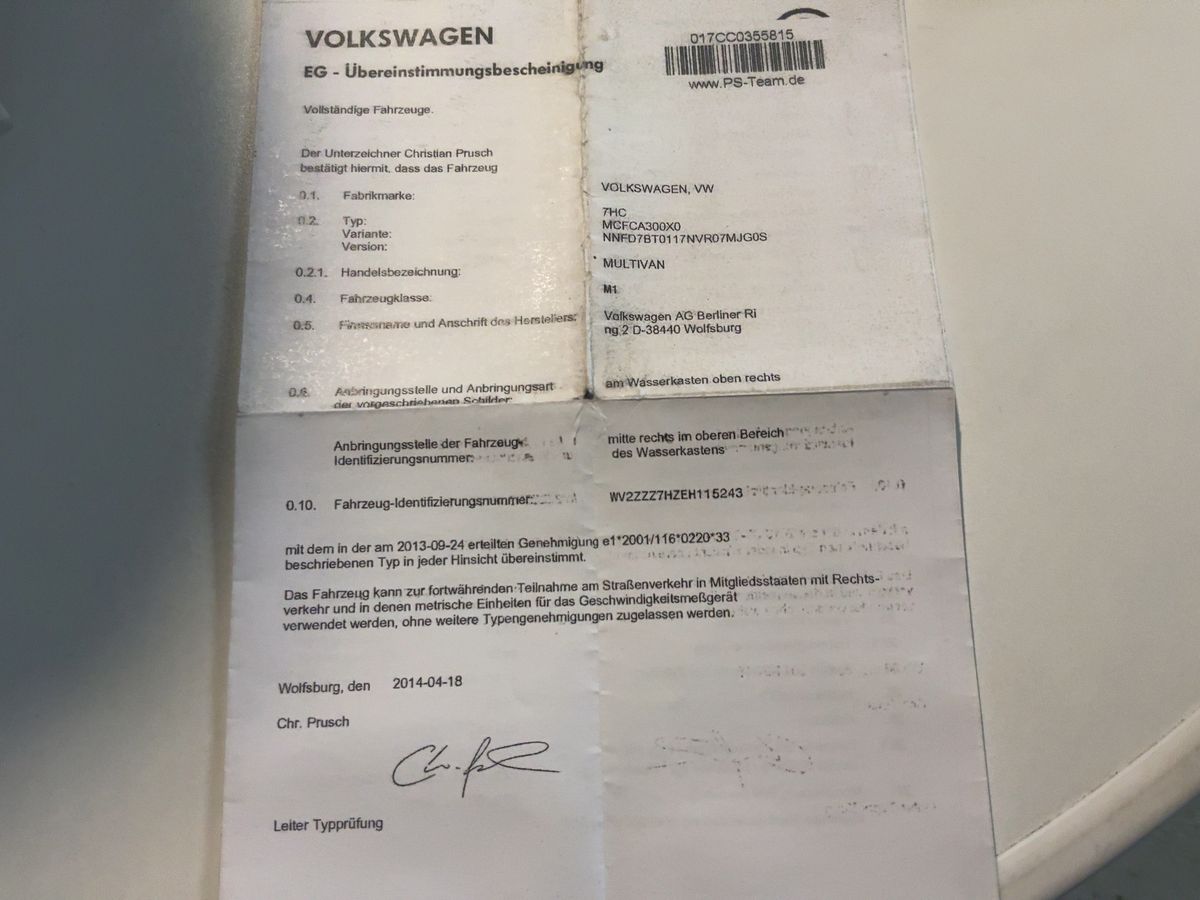 Volkswagen T5 Multivan 2.0 TDI Highline