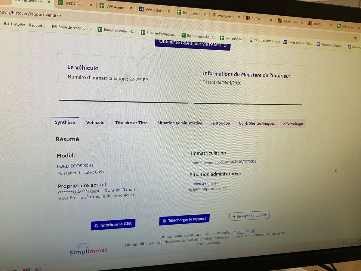 Ford EcoSport d'occasion