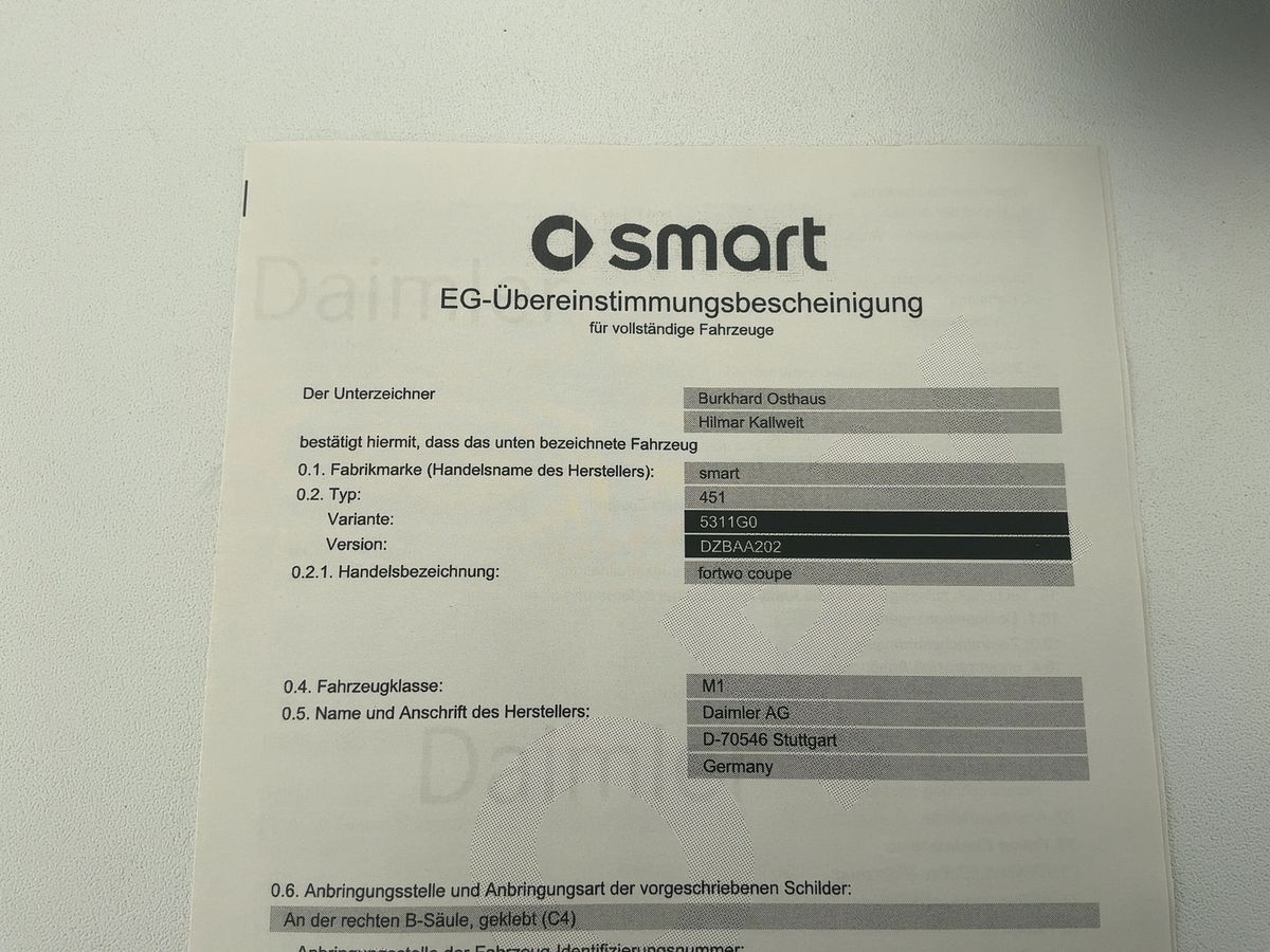 Smart fortwo d'occasion