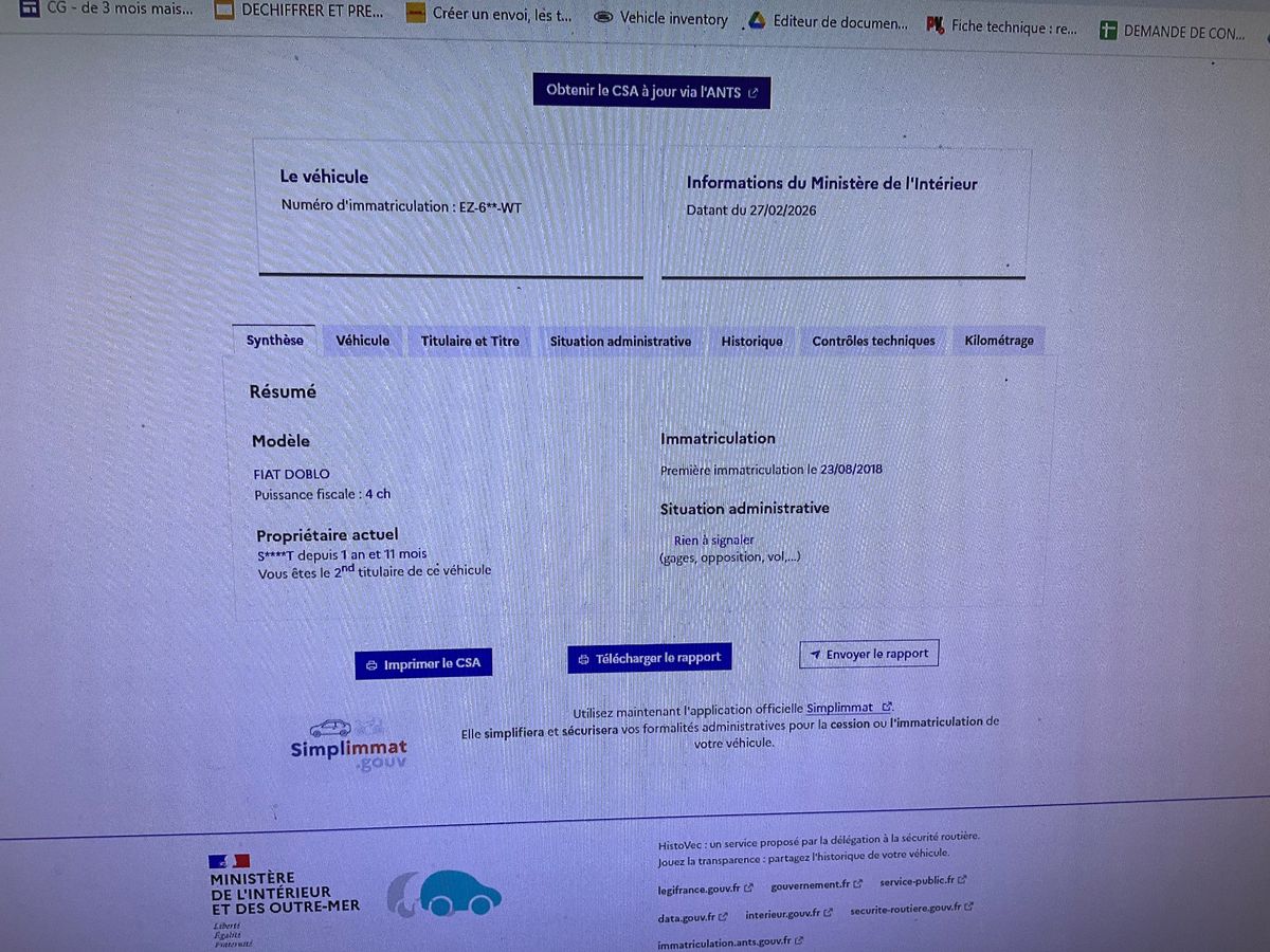 Fiat Doblo d'occasion