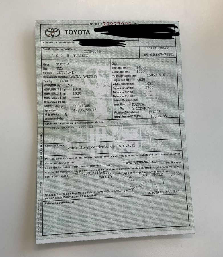 Toyota Avensis d'occasion