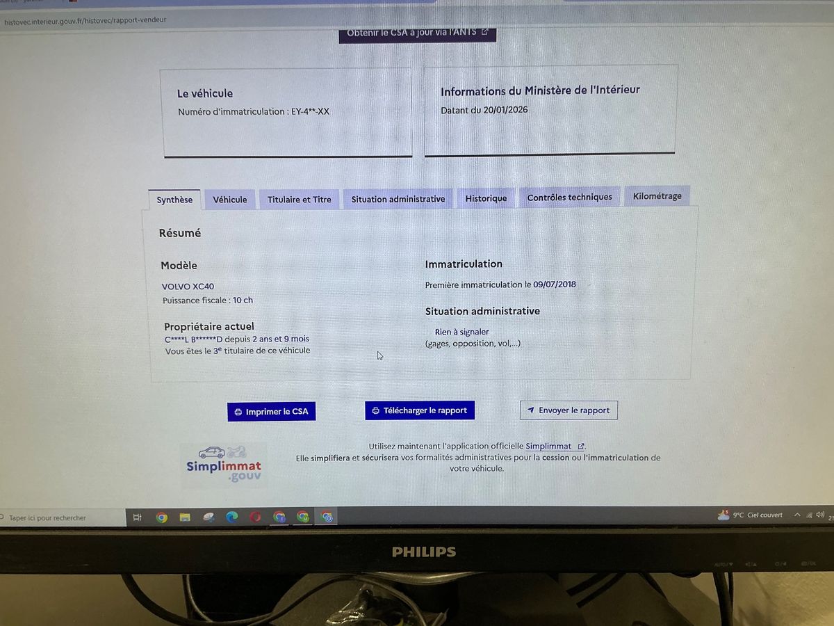 Volvo XC40 d'occasion