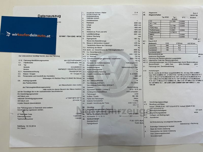 Volkswagen T5 Transporter 2.0 TDI Kasten — zdjęcie 16