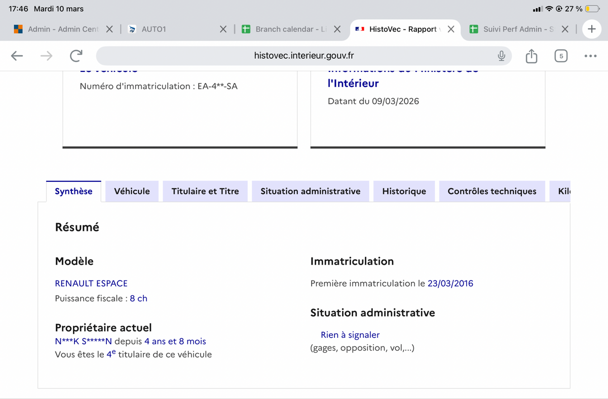 Renault Espace d'occasion