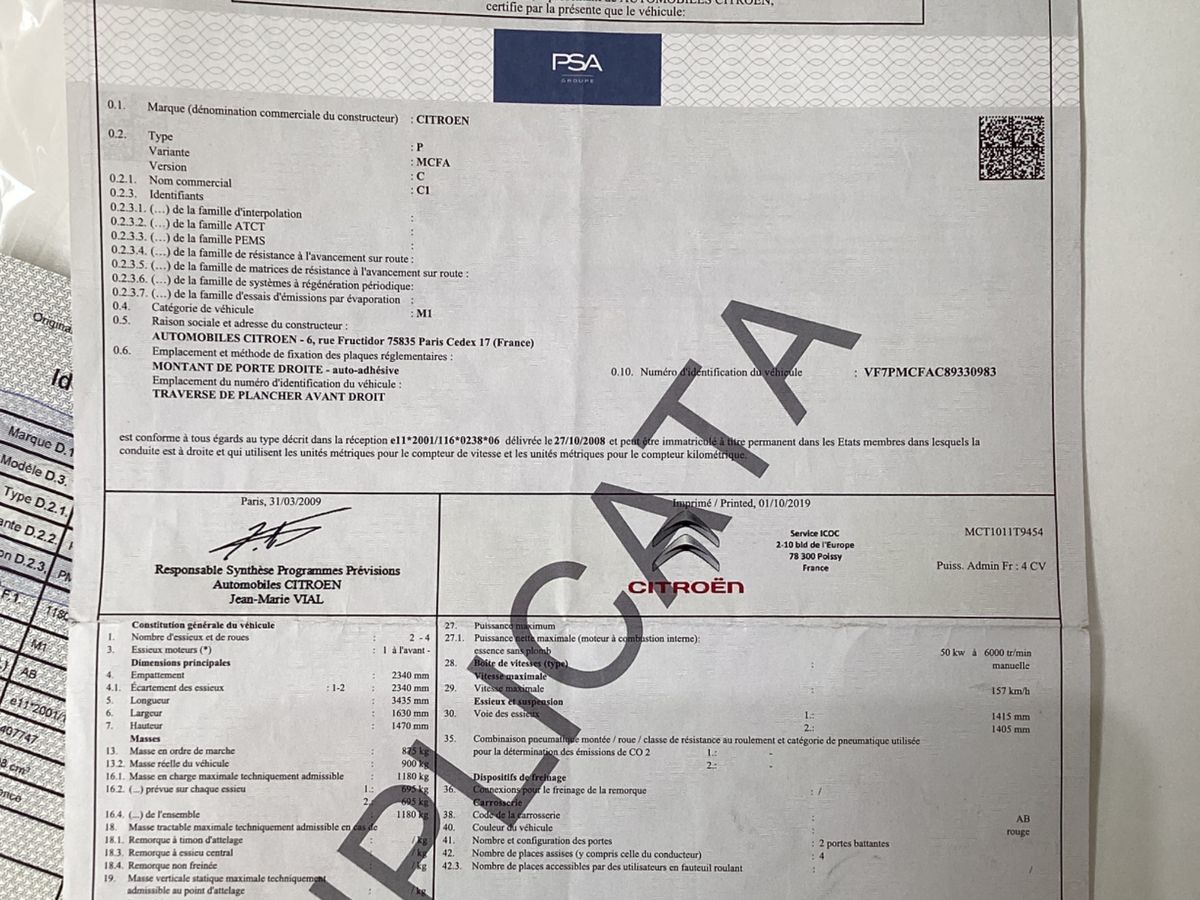 Citroen C1 d'occasion
