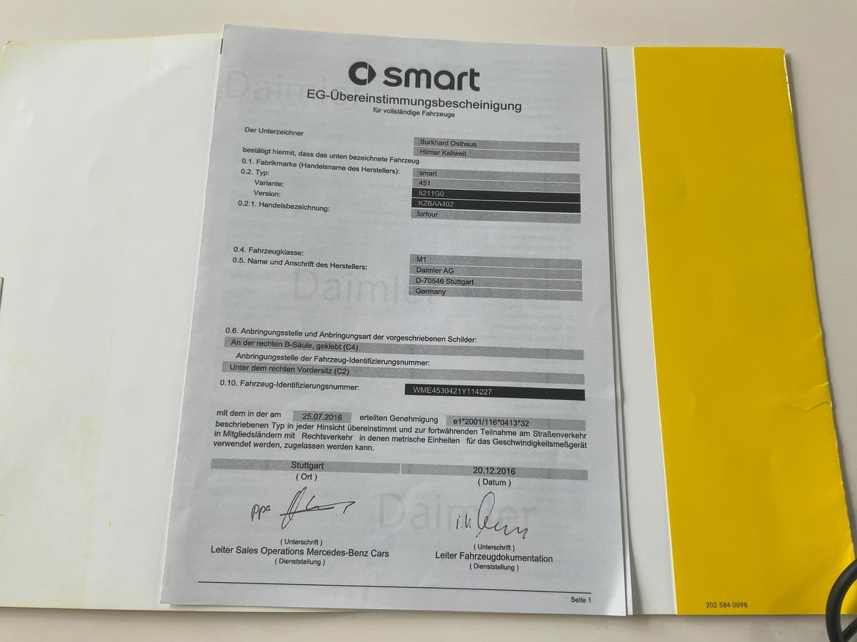 Smart forfour d'occasion