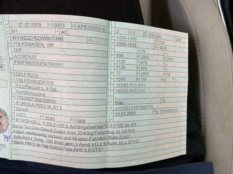 Volkswagen Golf V Plus 2.0 TDI Trendline — zdjęcie 5