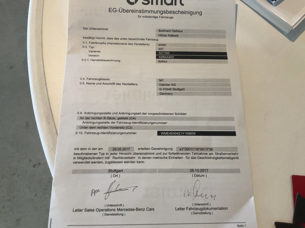 Smart forfour d'occasion