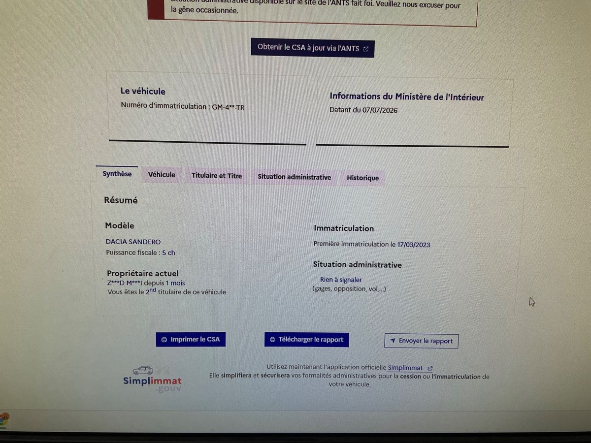 Dacia Sandero d'occasion