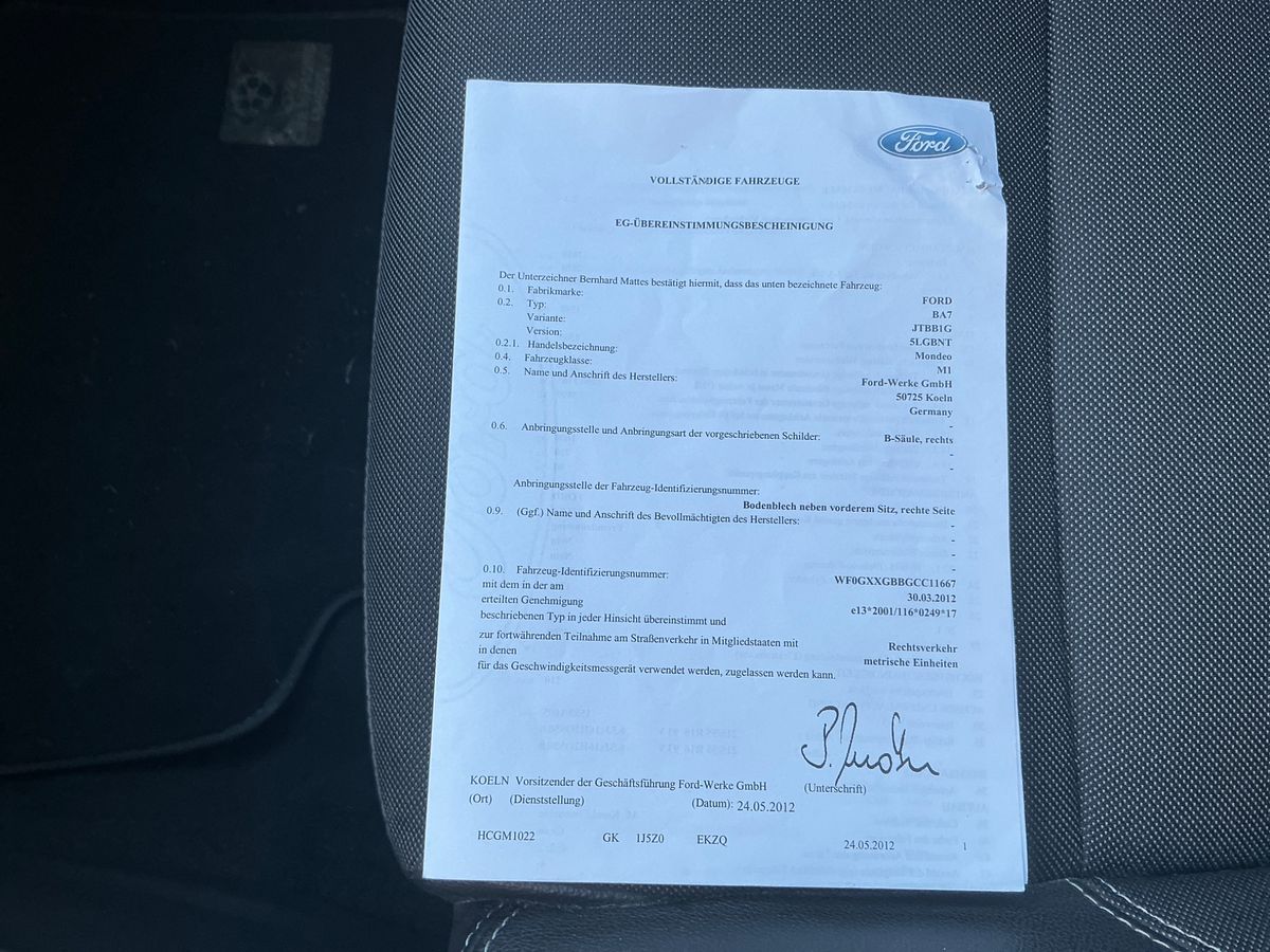 Ford Mondeo 1.6 EcoBoost Champions Edition