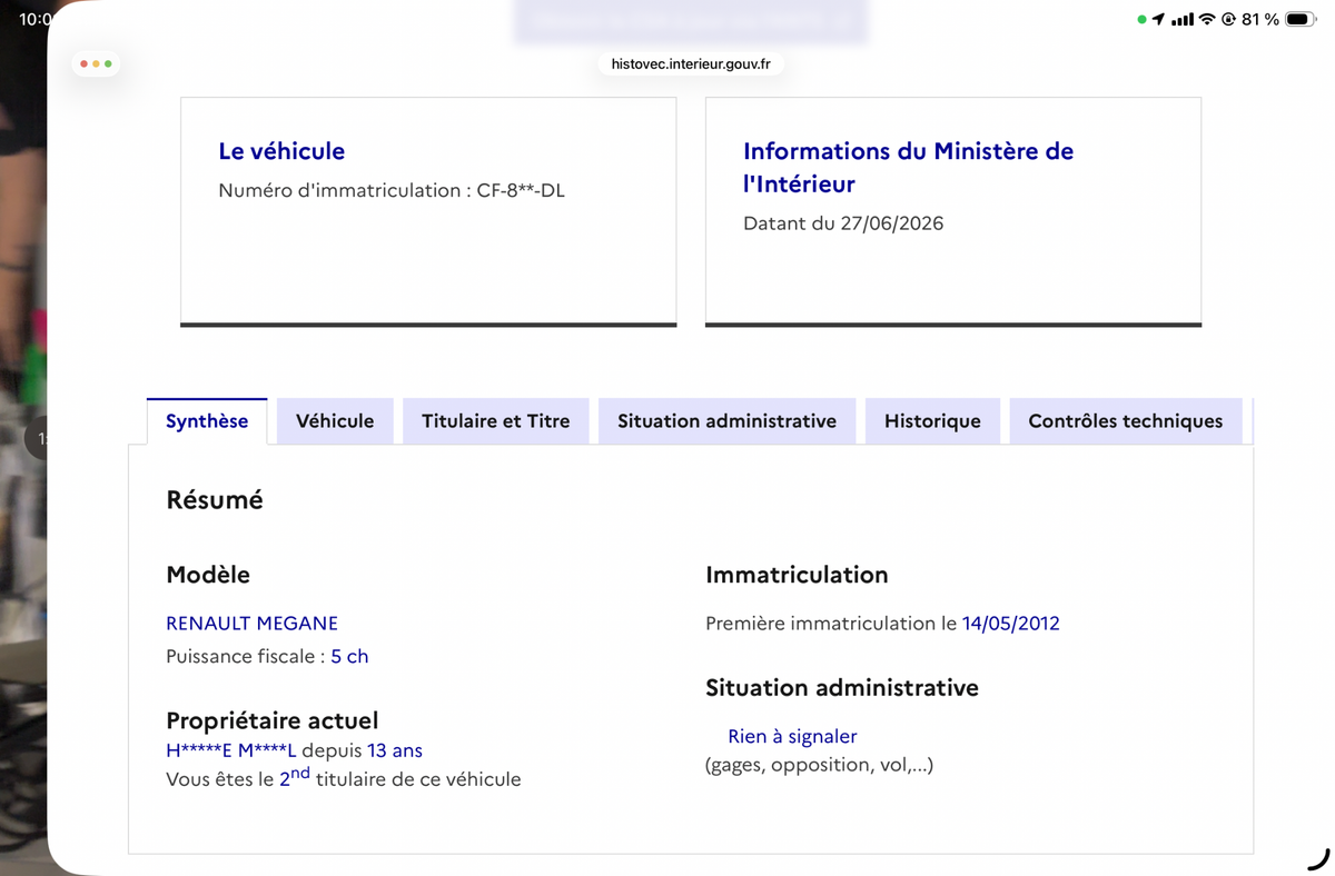 Renault Megane d'occasion