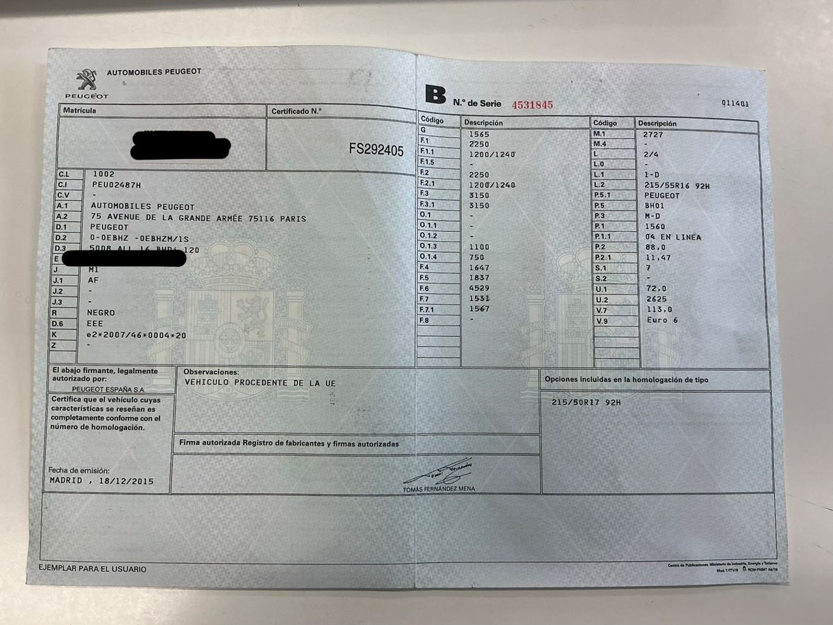 Peugeot 5008 d'occasion