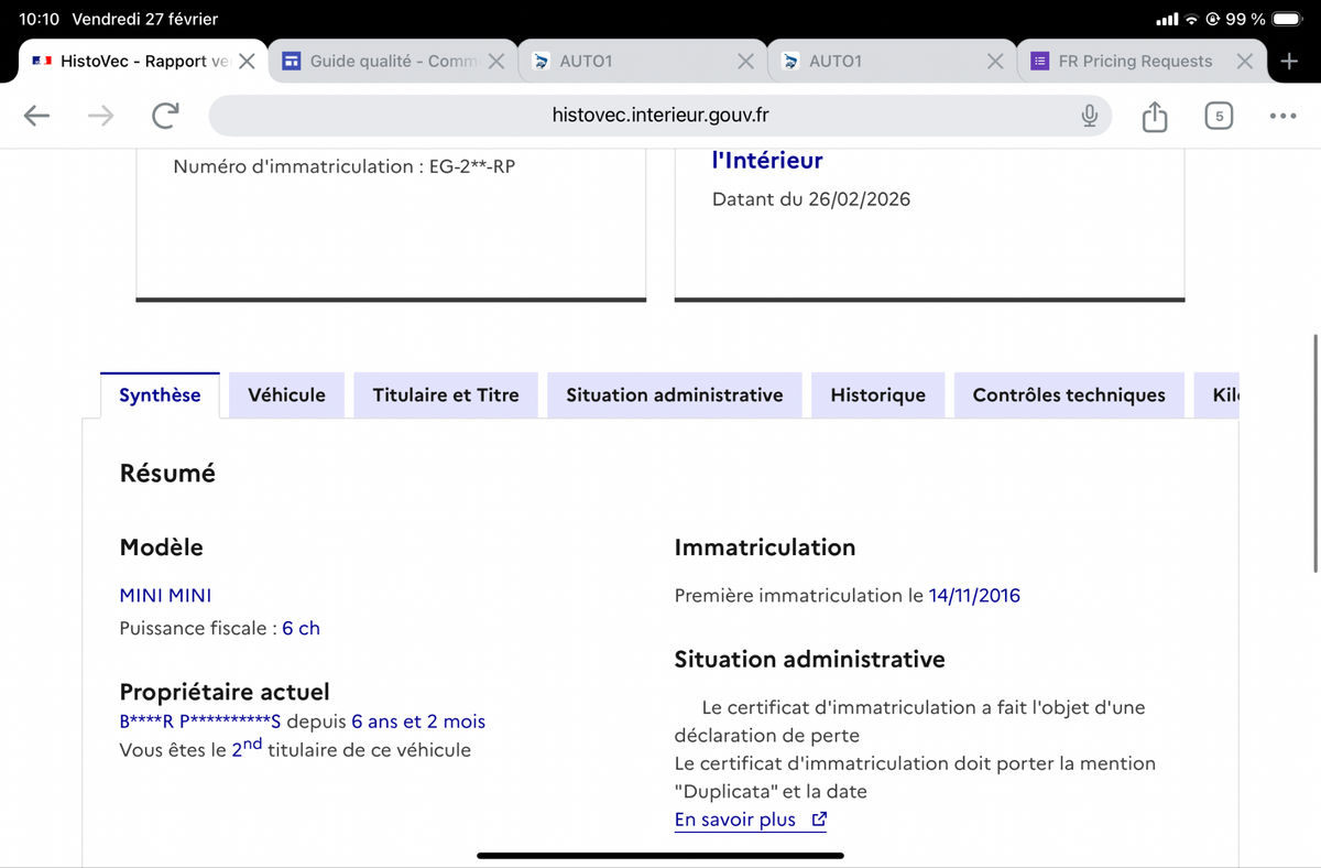 MINI Cooper d'occasion