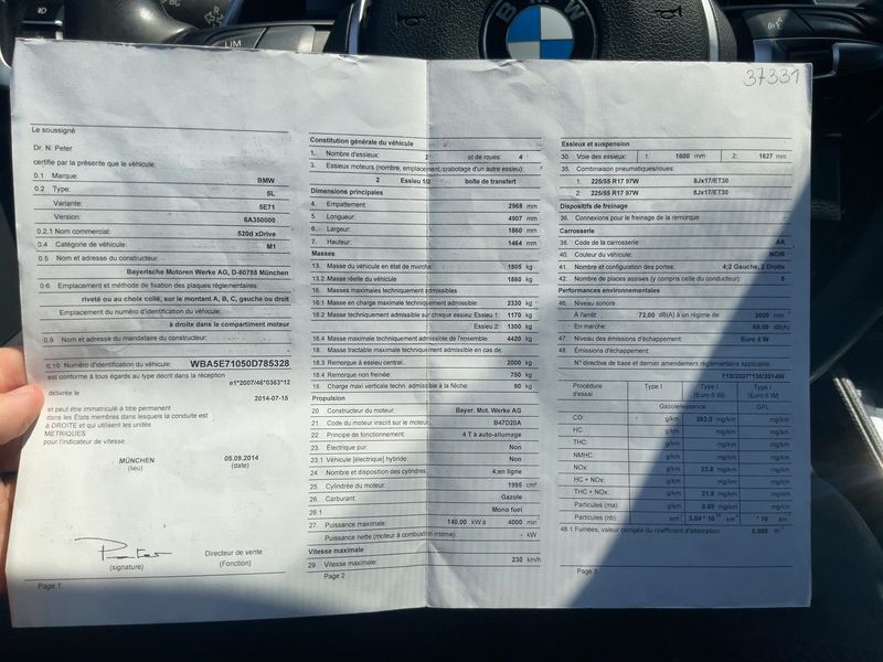 BMW 5er 520d xDrive M Sport — zdjęcie 16