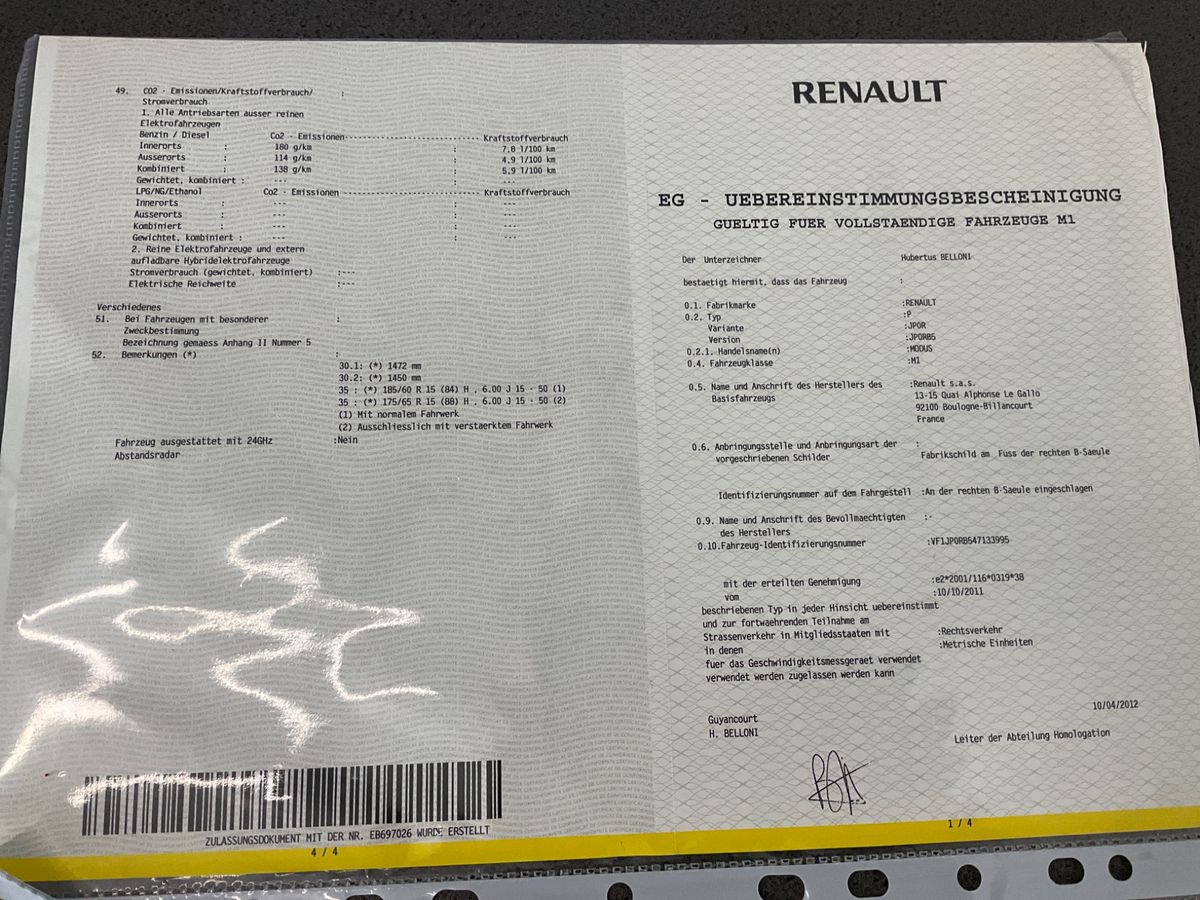 Renault Modus d'occasion