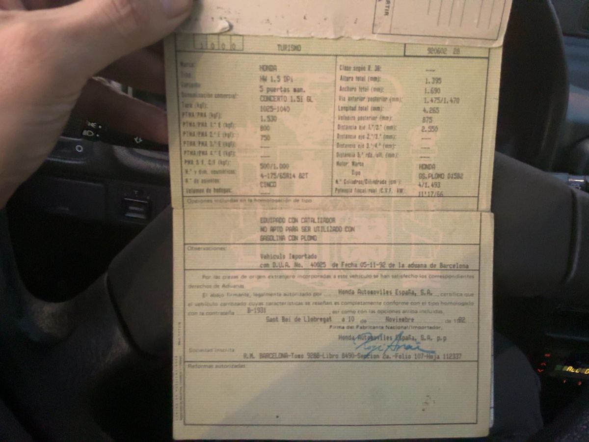 Honda Concerto d'occasion