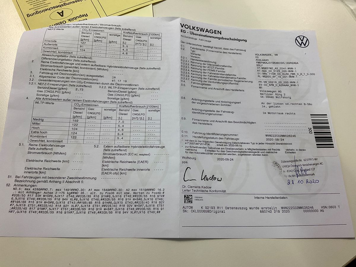 Volkswagen Golf VIII 1.0 TSI Life