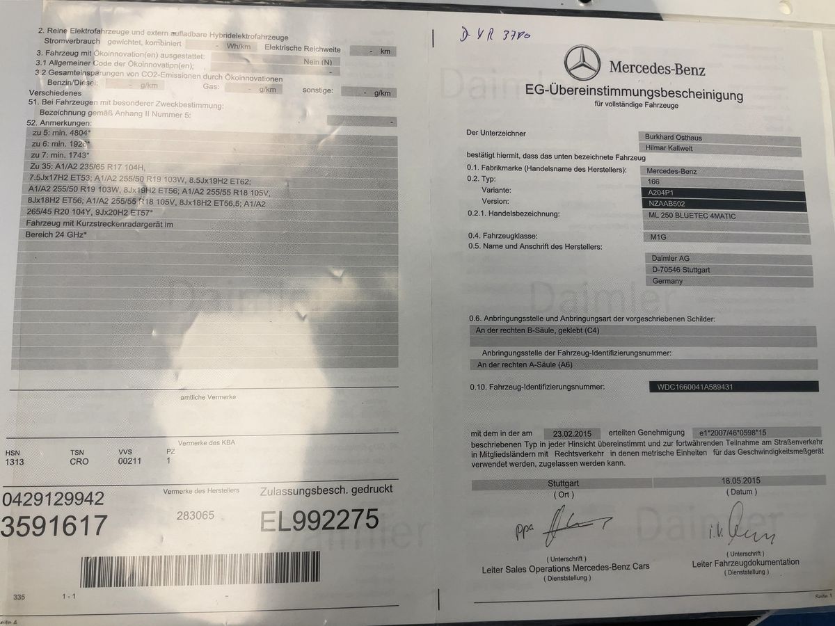 Mercedes-Benz M-Klasse d'occasion
